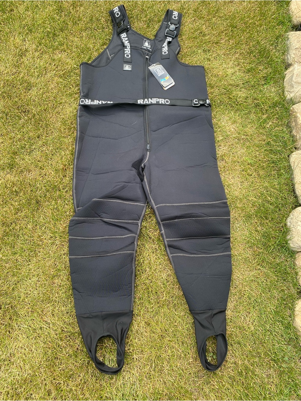 Men's Black Fishing Buoyant Insulated marine Bib Pants